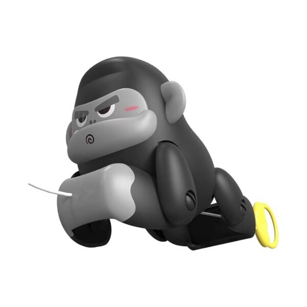 Toy Pull Along Toy Creative Monkey Shape Toy Monkey Pull Toy for 0-6 Years Old Black and Gray