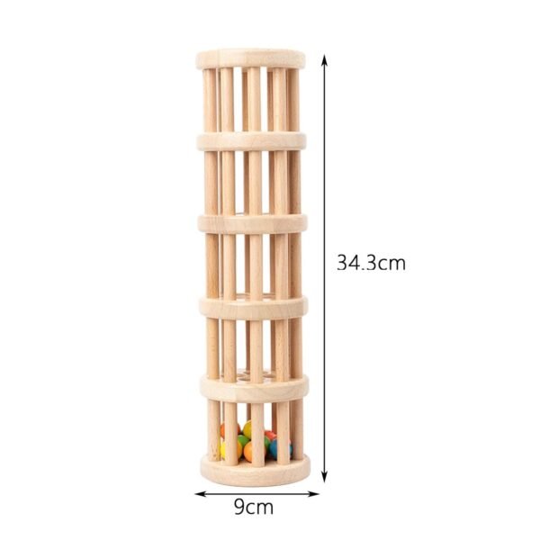 bnf® Rainstick Shaker Toy Preschool Rattle Tube Rainstick for Boys Ages 1 2 3 5 Tier - Image 3
