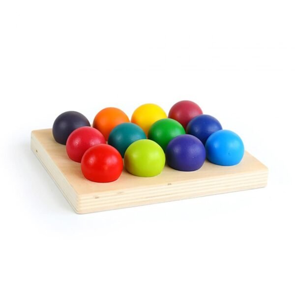 bnf® Montessori Toys Color Sorting Game Early Learning for Kids Children Peg Board - Image 3