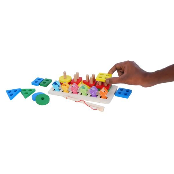 Wooden Sorting and Stacking-Magnetic Fishing Toy Set Toys for Kids Kids Toys Kids Games Indoor Games Kids Toys for 2-5 Years Kids Games Toys for 3 Year Old Boy Toys for 3+ Year Old boy - Image 6