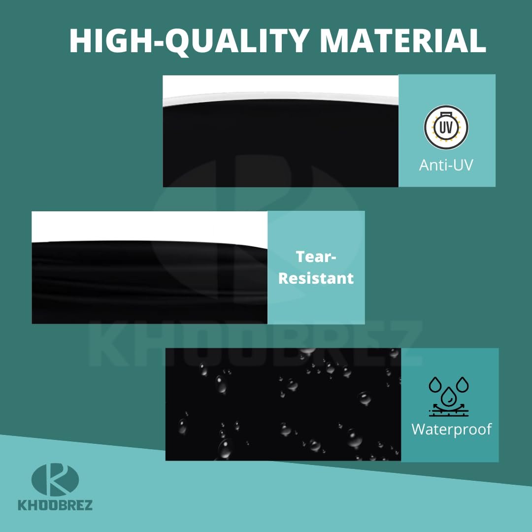Polyester Waterproof, Indoor and Outdoor Kids Car Cover for Electric Battery Powered Children Wheels Toy Vehicles - Universal Fit KCC(Black) - Image 4