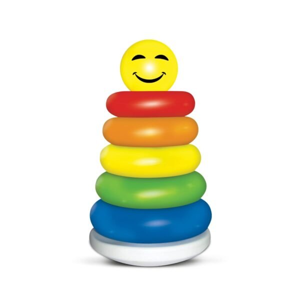 Little\'s Junior Ring Educational Blocks | Stacking Toys For Kids | 6 Rings Multi-Colour Kids Toys | Colorful Toddler Activity Toys | Baby Toys | Motor And Reasoning Skills, Set Of 1 - Image 2