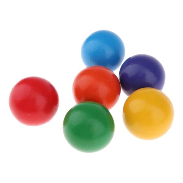 bnf® 6 Pieces Montessori Rainbow Balls Color Sorting Toys for Children Girls Boys - Image 3