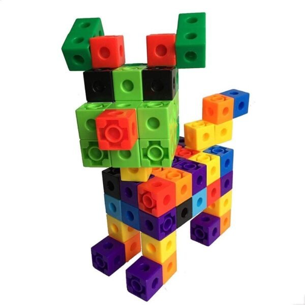 100 Piece Big Size Plastic Building Blocks Toy for Kids,Block Game for 3-8 Years Old Kids Boys & Girls,Multi Color,Multicolor (Kids Cubes Building Block Toy) - Image 4