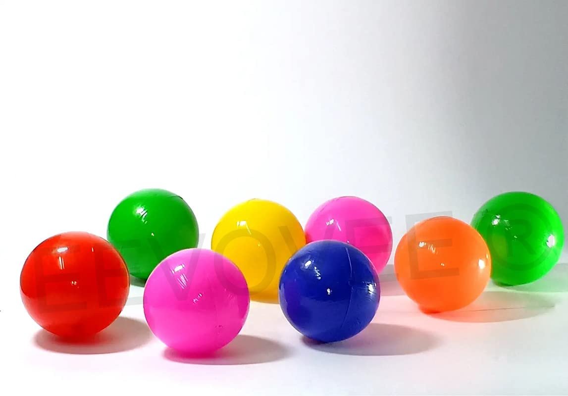 EEOVEE, 36 Pcs 4 cm Soft and Safe Multi Colour Fun Packed Plastic Pool Balls for kids. 8 Colorful, Stimulating and Easy-to-Grasp Plastic Balls for Kids with Soft edged Balls. (BPA-Free and Non-Toxic Plastic Balls for Kids - ISI 9873 Safety Certified) - Image 6