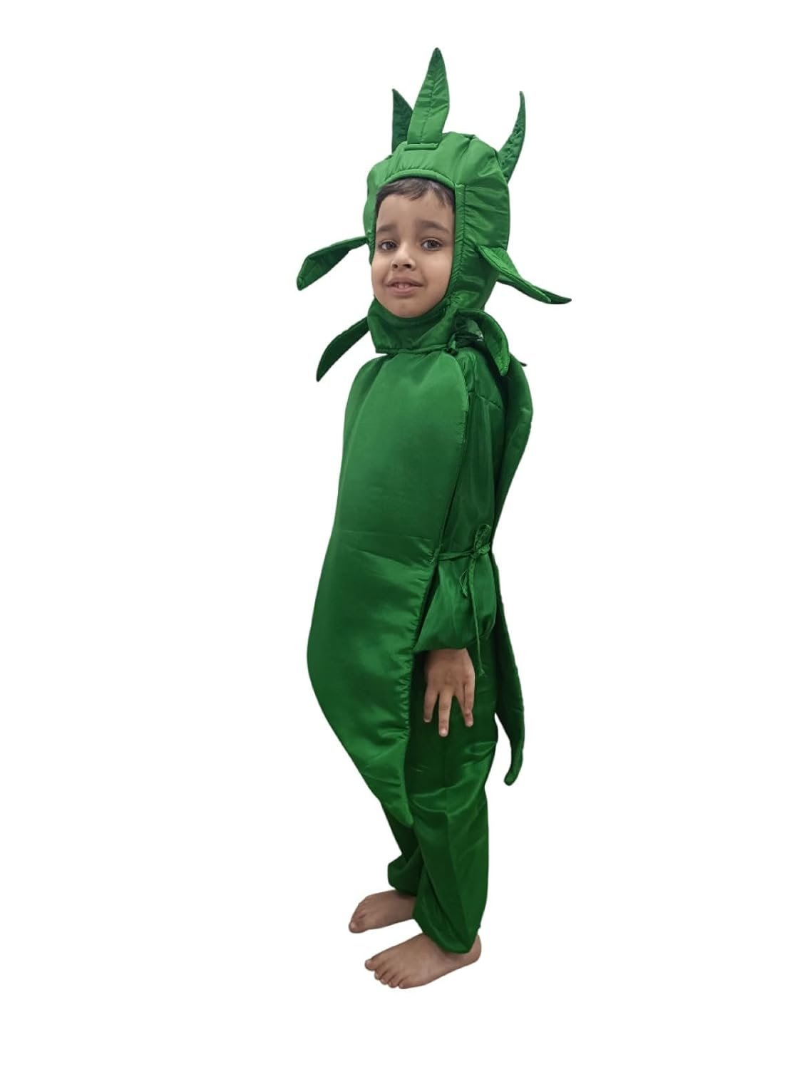 BookMyCostume Green Chilli Hari Mirch Vegetable Kids Fancy Dress Costume - Image 4
