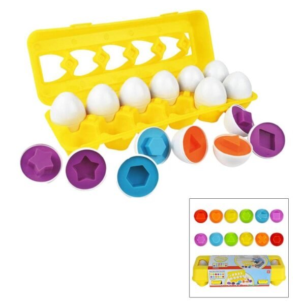 bnf® Toddler Matching Egg Toys Kids Early Educational Learning Toy Style 1 Baby | Toys for Baby | Developmental Baby Toys