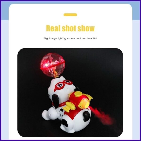 Toys Treasure Dancing Dog Musical Toys for 1 + Year Old Toddlers Babies Walking Toys for Kids with Mist Smoke Spray Flashing Light Sound 360° Rotating Baby Toys Kids Toys for 2-5 Years - Image 6