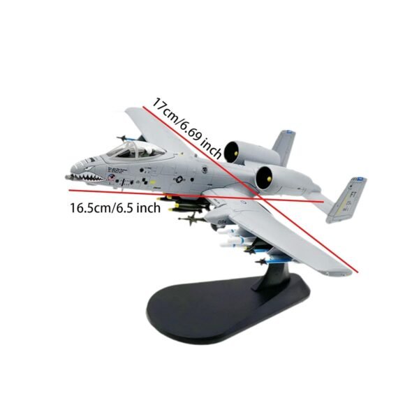 Toy 1/100 Scale A-10A Plane Model Toy Kids Toy Aircraft for Shelf Office Desktop - Image 2