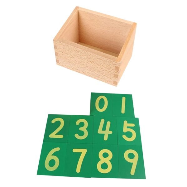 Toy Number Cards Safe with Box Educational Tool for Toddlers Boys 0-2 Years Old International