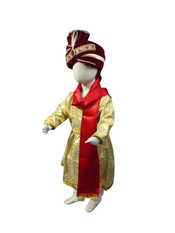 BookMyCostume Indian Hindu Wedding Dulha Groom Kids Fancy Dress Costume for Boys and Adults - Image 4