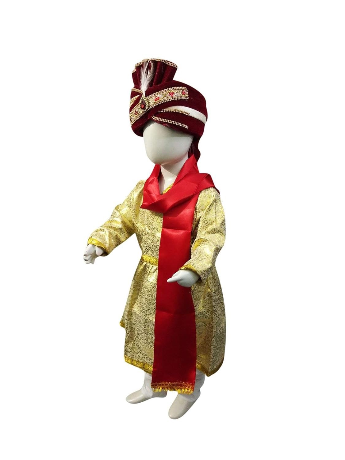 BookMyCostume Indian Hindu Wedding Dulha Groom Kids Fancy Dress Costume for Boys and Adults - Image 4