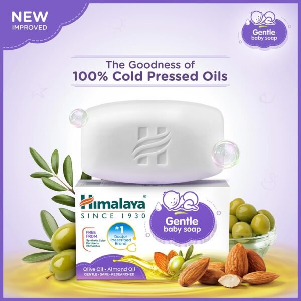 Himalaya Gentle Baby Soap (75g) - Image 3