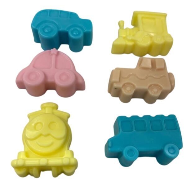 Peakaku Vehicle Soap for Kids Combo - Pack of 6 | Car, Truck, and Train Shaped Soaps | 100% Natural Shea Butter Soap | Gentle, Fun & Moisturizing Bath Soaps | Gift for Kids, 50g Each - Image 5