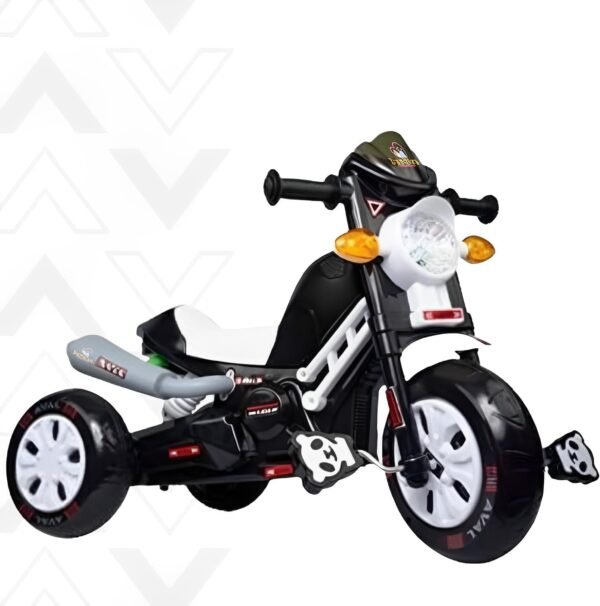 Toyshine Java Sports Bike Pedal Tricycle with Musical Horn & Light Non Battery Operated Ride On for 2-6 Years Carrying Capacity Upto 30 Kgs (Black) - Image 5