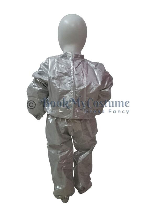 BookMyCostume Silver Jumpsuit Fancy Dress Costume - Image 3