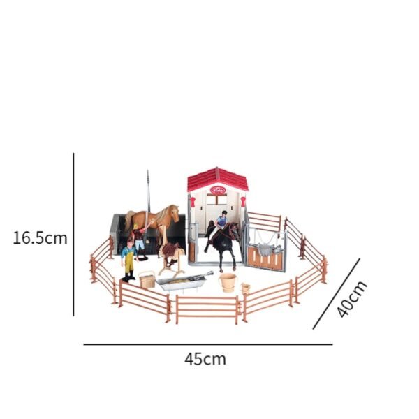 MYADDICTION Horse and Horseman Playset Equestrian Toys for Boys Girls 3 4 5 6 7 Year Old - Image 3