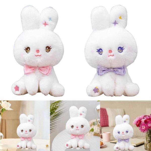 bnf® 22cm Cute Stuffed Rabbit Plush Cushion for Kids Children Birthday s Pink Baby | Toys for Baby | Plush Baby Toys - Image 6