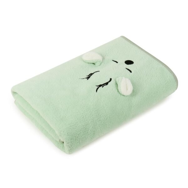 Cute Kids Cotton Bath Towel, 250 GSM, Large Size, Super Soft, Absorbent, Quick-Dry, Gentle on Skin, Perfect for Bath, Travelling, Pool, or Beach, Size- 43 X 23 Inch, Mint Green