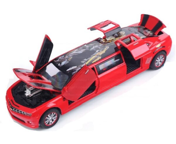 FunBlast Die-Cast Metal Car Toy - 1:32 Scale Model Toy Car, Pull Back Friction Power Toy Vehicles for Kids, Toy Car with Music and Light, Toy Car for Boys, Kids, Children (Yellow) - Image 3