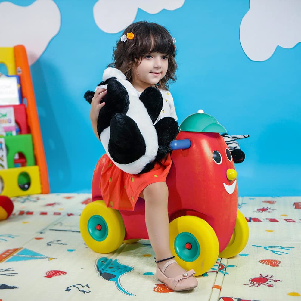OK Play Humpty Dumpty Push Rider for Kids, Pony Ride On Toy with Curved Seat, Indoors and Outdoors, Rocker Cum Rider-Kids Ride On Push Car Toy Toddler Baby, 2+ Years (Red) - Image 5