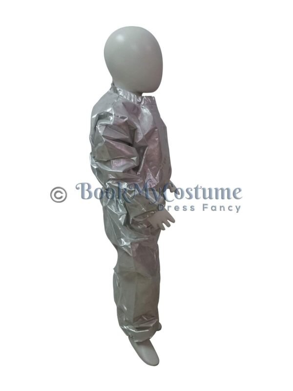 BookMyCostume Silver Jumpsuit Fancy Dress Costume - Image 2