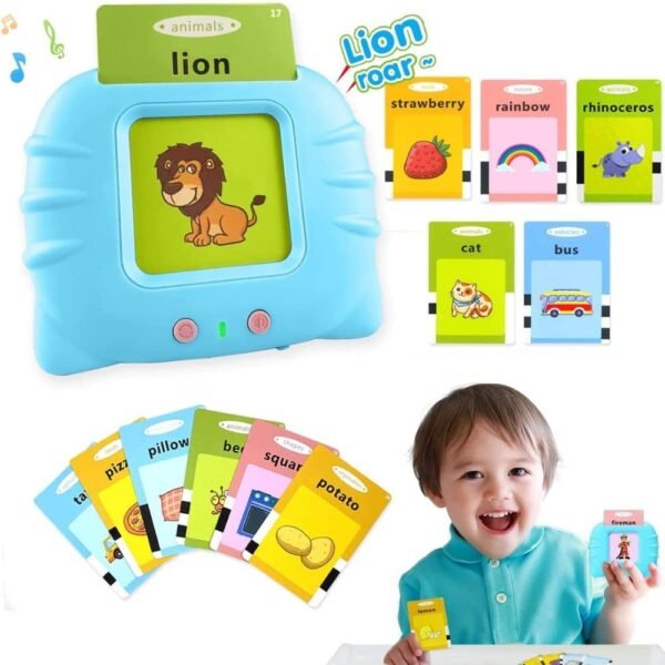Talking Flash Card for Kids 112 Card Early Language 224 Words Education Learning Device for Kids Ages 1-6 - Image 2