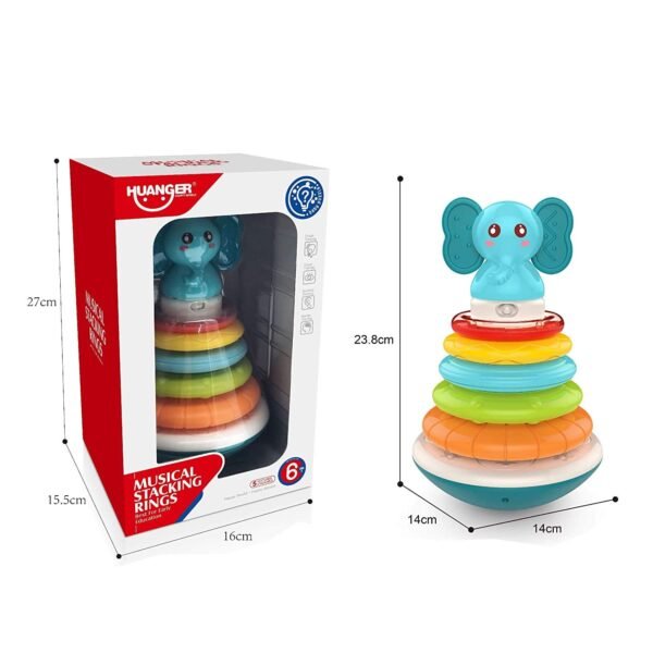 Stacking Rings Toys for Kids 1-3 Year Old Toddler Toys - Image 4
