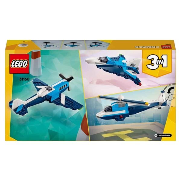 LEGO Creator 3in1 Aircraft: Race Plane Toy Vehicle Playset 31160 Building Blocks Toys for 7+ Gift for Boys and Girls - Image 5