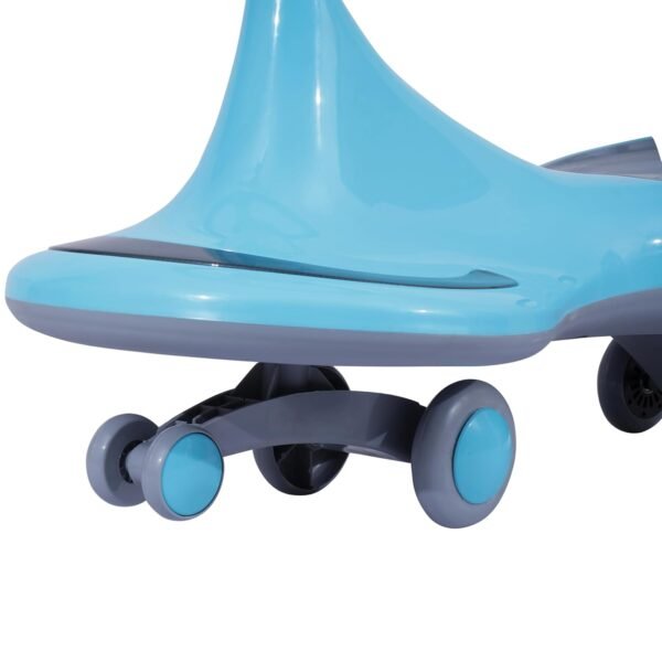 KURB Twister Swing Car for Kids 1-5 Years| Magic Car with Light & Music | Twister Car with Back Support | Swing Car with PU Wheels | Comfortable & Durable Seat (Blue) - Image 3