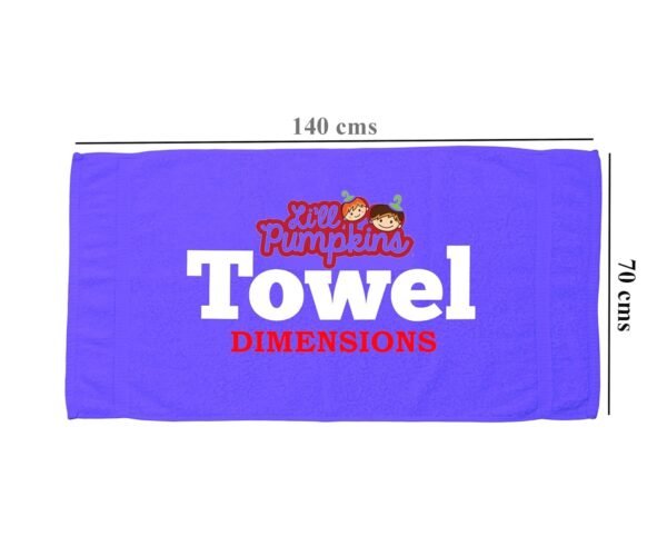 Li’Ll Pumpkins™ Princess Theme Personalized Embroidered 100% Cotton Bath Towel with Name for Daughters/Sisters/Girls, 500 GSM (Pack of 1, Bright Pink) - Image 2