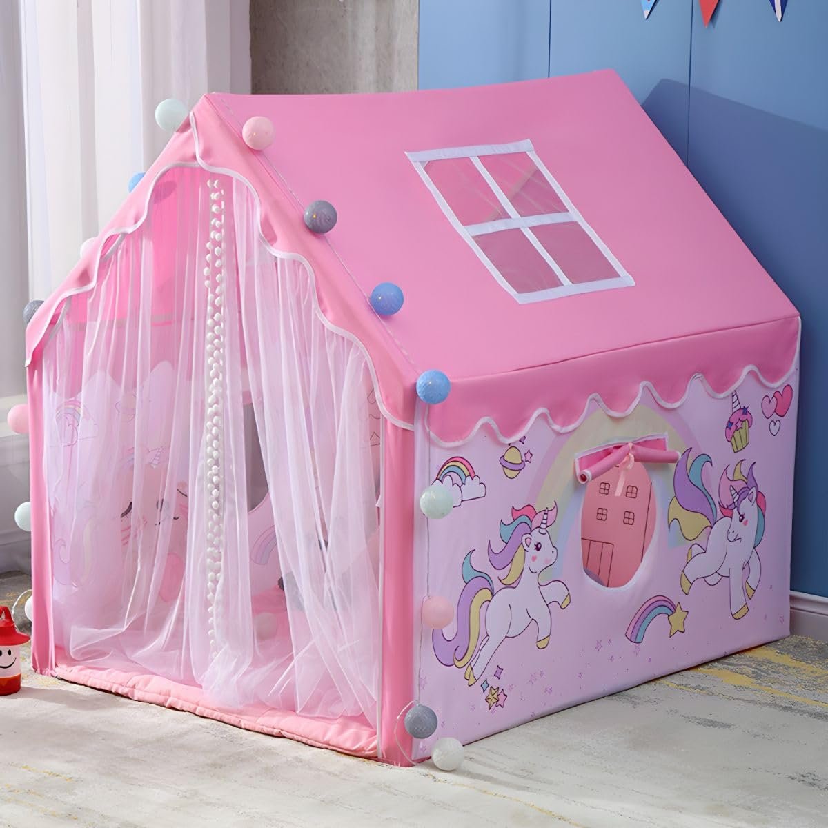 Colorfull and Extremely Light Weight Indoor and Outdoor Kids Play Tent House for 3-8 Years Old Kids Girls and Boys (2-Horse-052) - Image 2