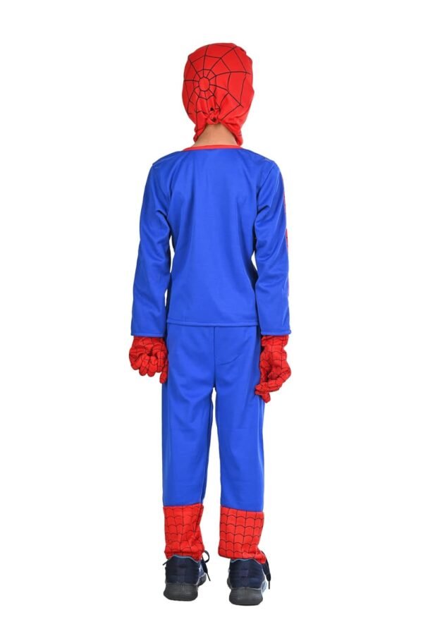 BookMyCostume Red Blue Superhero with Gloves Kids Fancy Dress Costume | Imported | Standard 6-7 Years Blue/Red - Image 3