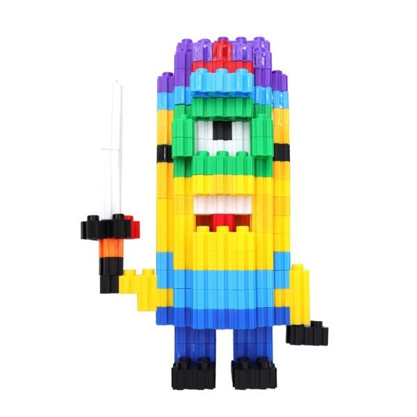 Tassino Blocks for Kids DIY Building Blocks Toy Set for 3-8 Years Old,Diamond 180+ Pieces Easy to Assemble Creative Learning Educational Puzzle Block Game,Plastic,Multicolor(Owl Shape Packing) - Image 2