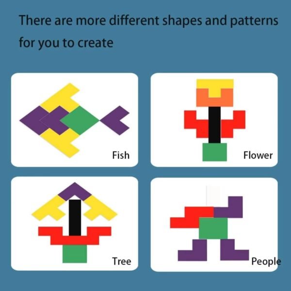 Storio Toys Wooden Russian Blocks Puzzles for Kids Adults, Wood Intelligence Puzzle for Kids Ages 3-8,Wooden Kids Puzzles Brain Teasers Toy Educational Gift for Kids 7-10 Years - Image 6