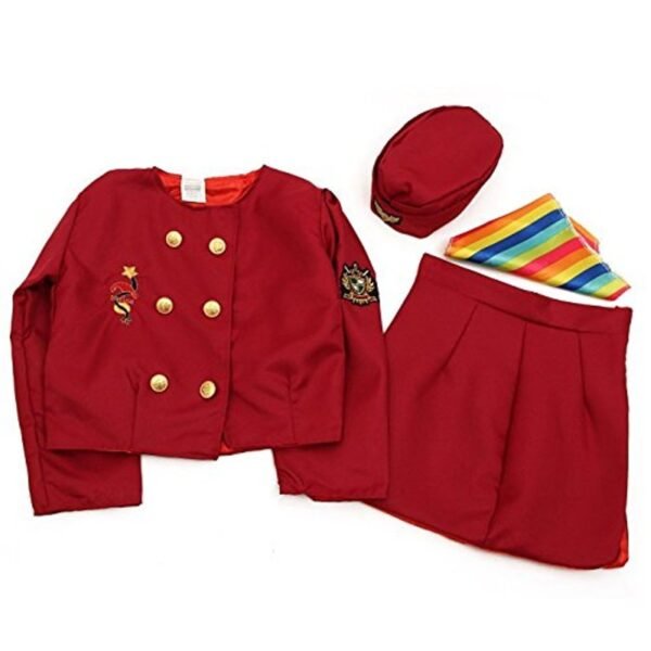 FancyDressWale Premium Community helper theme costume for fancy dress competitions, Role play and school Functions for kids (Air hostess, 3-8 Years) - Image 2