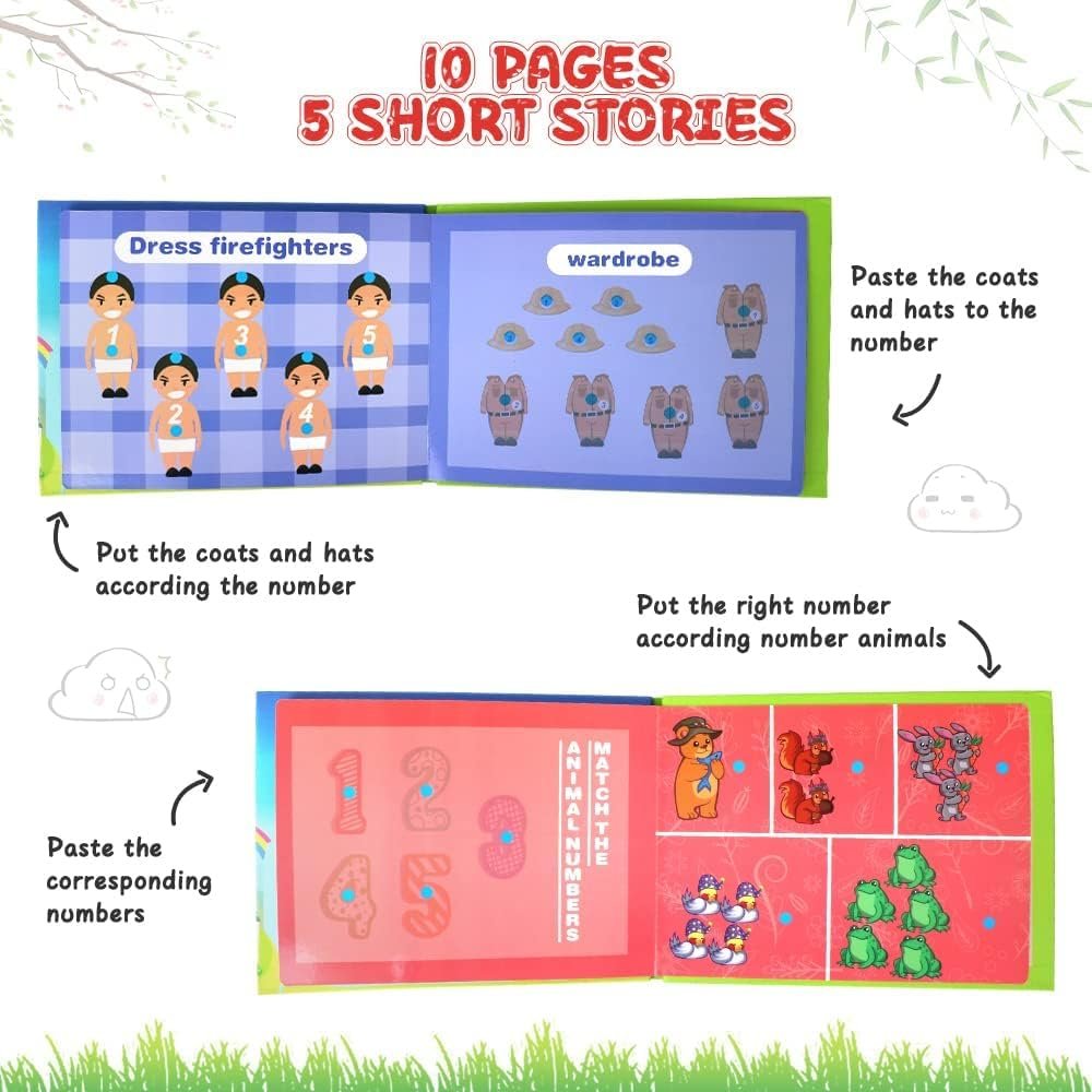 Normie Montessori Quiet Book for Toddlers, Preschool Activity Book for 2 Year Old, Educational Busy Book with Numbers for Kids Learning (Numbers) - Image 4