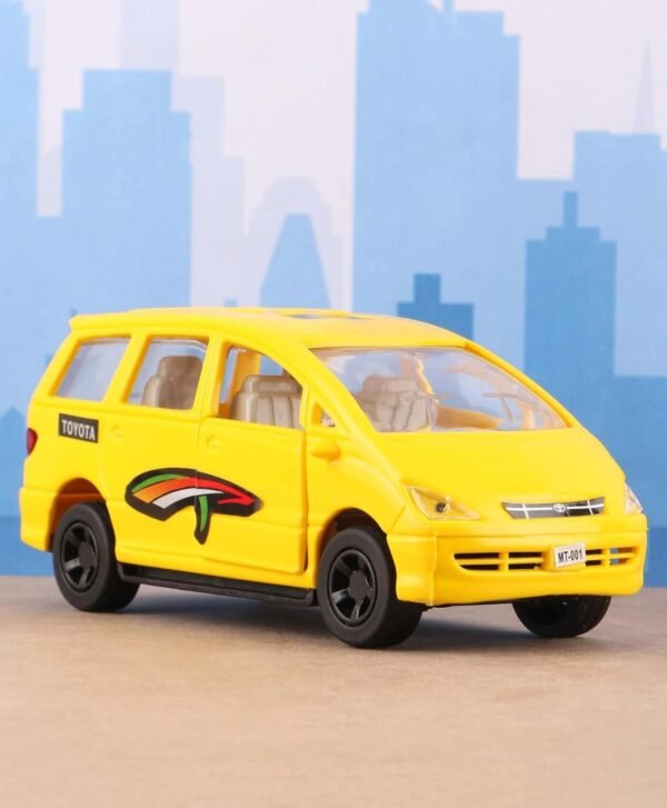 Shinsei Innova Estima Car Maintenance Free Pullback Spring Action Race Toy Gift for Boys 5+ Years. Strong ABS Plastic, NO Sharp Edges, BIS Certified. Pack of 1, Color Yellow - Image 6