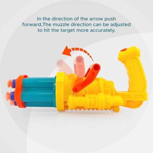 Toy Cloud DartX Storm Soft Bullet Gun for Kids Dart Blaster Toy Gun with Safe Foam Bullets Ideal for Boys Ages 8-14 Years Fire 5 Darts with Rotate The Barrel with 5 Soft Foam Darts - Image 6