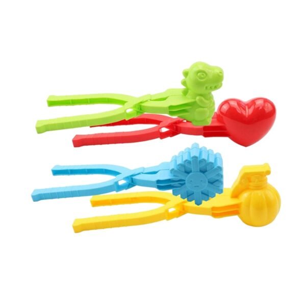 CLUB BOLLYWOOD® 4 Pieces Snow Ball Clamps for Adults Kids Outdoor Activity Beach Sand Toy Heart|Toys & Hobbies | Games | Other Games|4 Snow Clip - Image 4