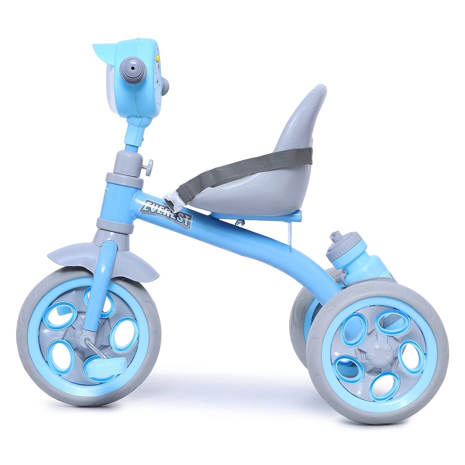 Fun Ride Tricycle Kids Musical Plug and Play Trike 1-4 Ys - Sipper, Seat Belt, EVA Tyre for Indoor and Outdoor - Trike for Boys and Girls - Up to 25 Kg - Made in India, Blue - Image 4