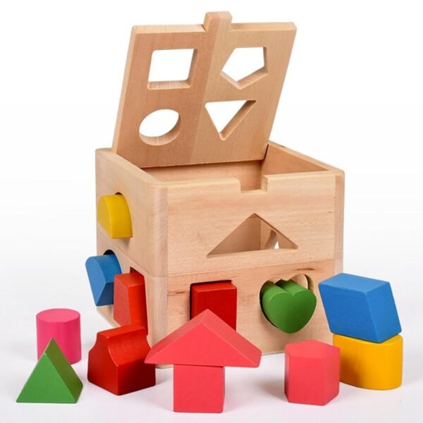 bnf® Montessori Shape Sorter Toys Geometric Shape Toy for Girls Toddlers Children - Image 3