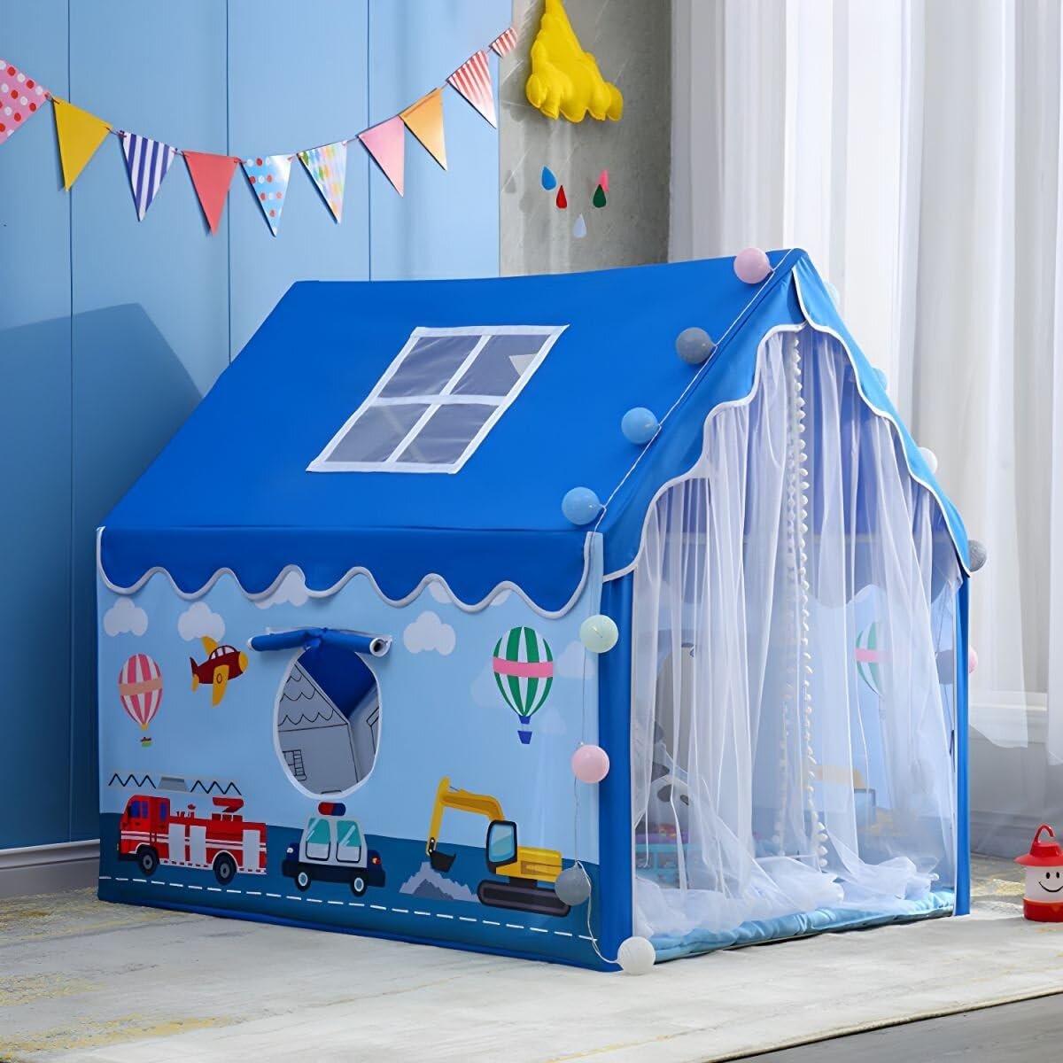 Colorfull and Extremely Light Weight Indoor and Outdoor Kids Play Tent House for 3-8 Years Old Kids Girls and Boys (JCB-052) - Image 4