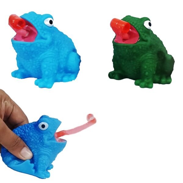 Squeeze Frog Toy/Whistle Sound Frog Toy for Kids/Mind Relaxing Toy/Choo-Choo Sound Frog for Kids and Adults (Multicolour) (Set of 2)