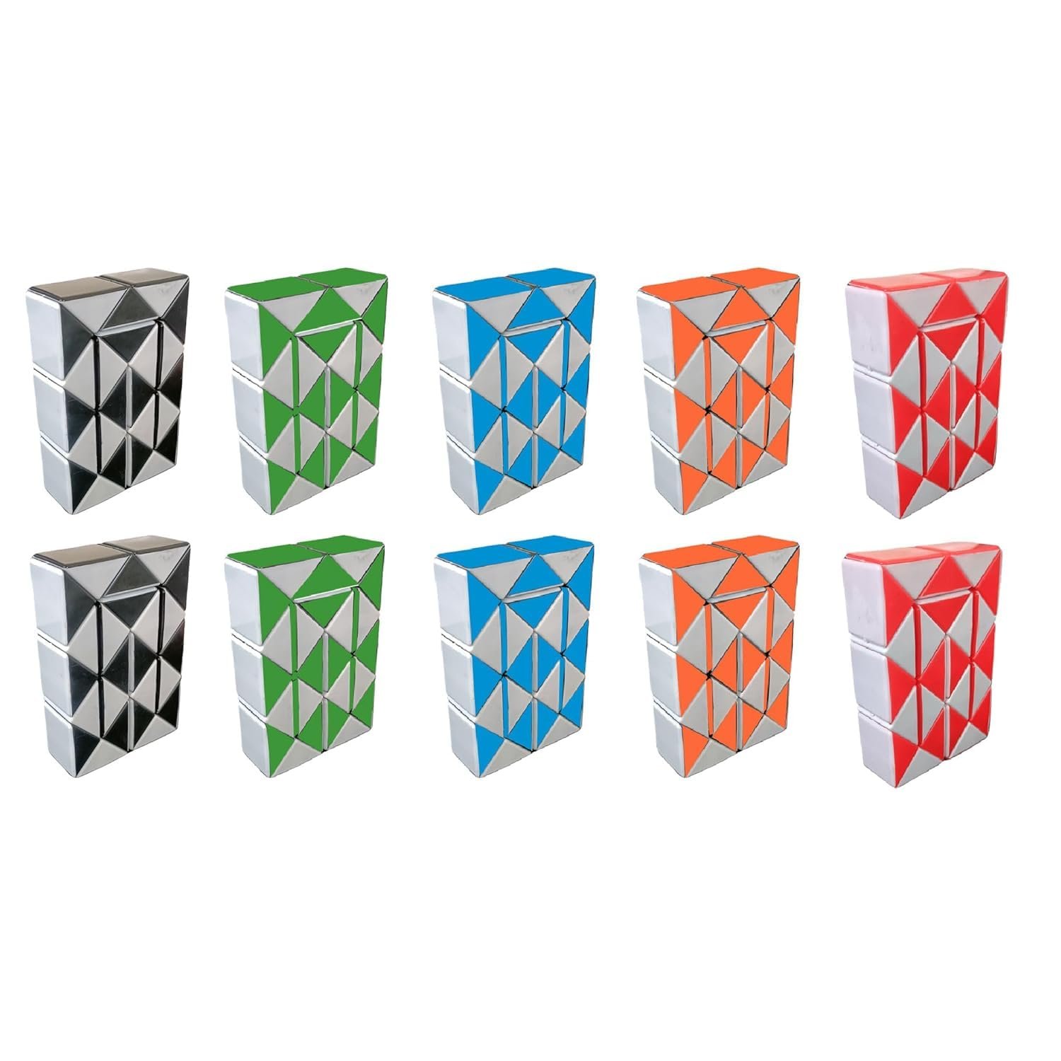 Birthday Popper Large Snake Puzzle - Set of 10 | Ideal for Birthday Return Gifts | Fun & Educational Twist Puzzle Toys,for All Ages