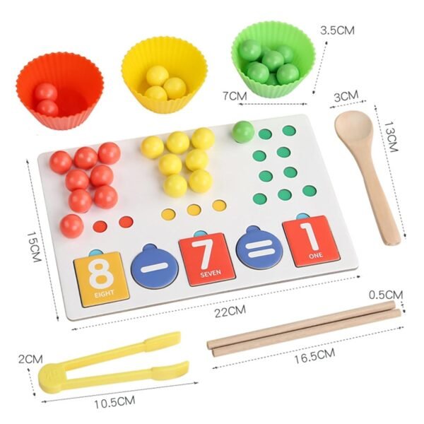 Toy Clip Bead Game Fine Motor Skill Toy Montessori Toy for Children Kindergarten - Image 2