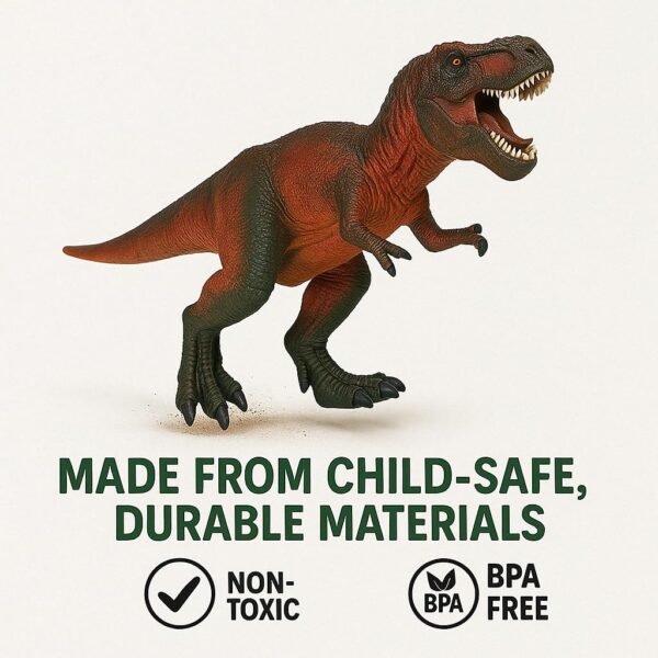 SUPER TOY Tyrannosaurus Rex Jumbo Dinosaur Toy for Kids 3-12 Years Big Size 10 Inch Realistic Dinosaur Action Figure Educational Wild Animal Toys for Boys & Girls - Image 5