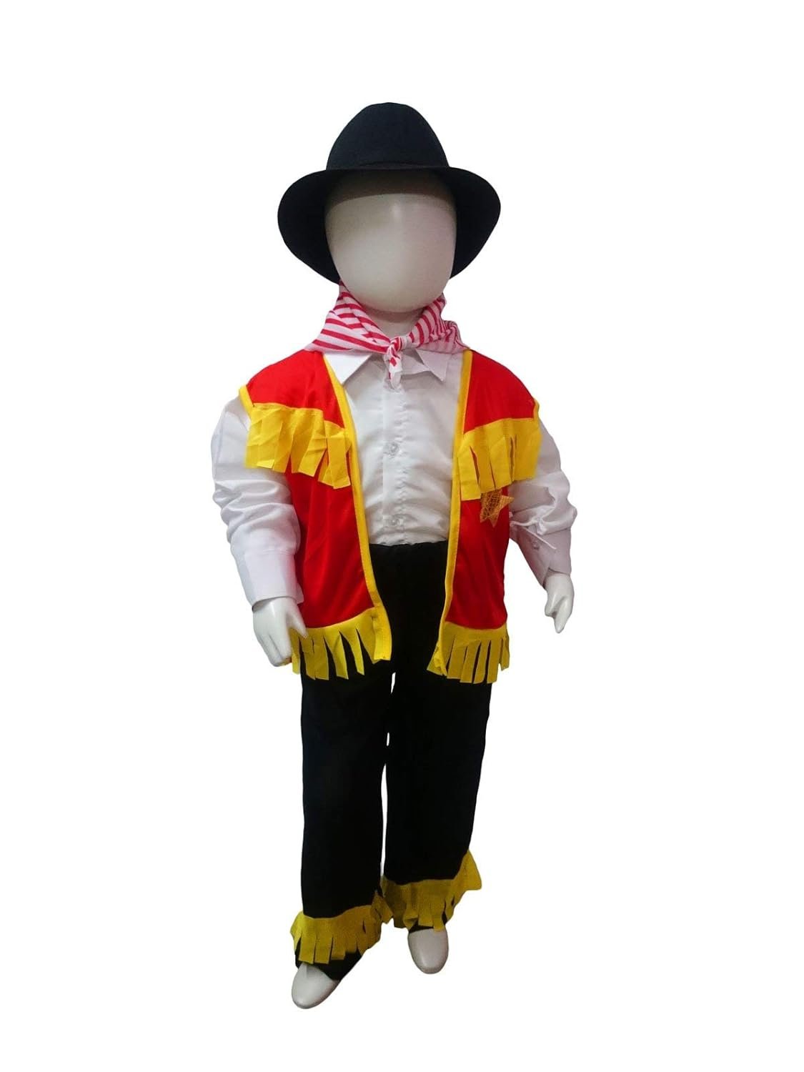 BookMyCostume American Cowboy International Kids Fancy Dress Costume - Halloween Theme - Imported