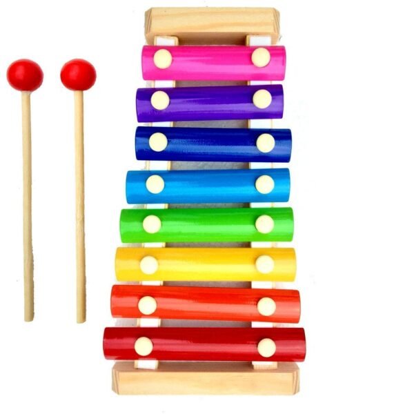 Xylophone Musical Toys for Kids 2 Years Wooden Musical Instrument Xylophone with 8 Note, 1 Xylophone, 2 Sticks - Image 5
