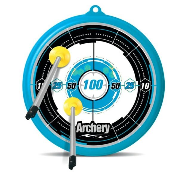 Storio Kids Bow & Arrow Toy | Archery Set for Boys and Girls, Outdoor Hunting Game with 3 Suction Cup Arrows, Target & Quiver | Target Game Perfect for Kids - Blue - Image 5
